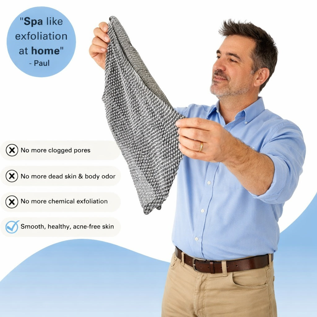 LAVAEL EXFOLIATING SHOWER TOWEL